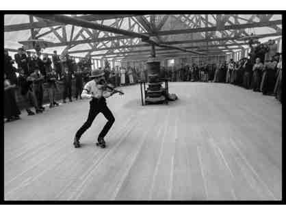 Fiddler on Skates - Photograph by Susan Bridges Taken on the Set of Heaven's Gate