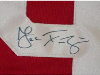 An Official Autographed Detroit Red Wing Johan Franzen Jersey
