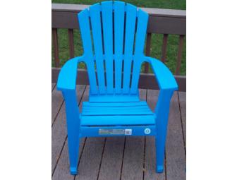 Bright Blue Adirondack Chairs