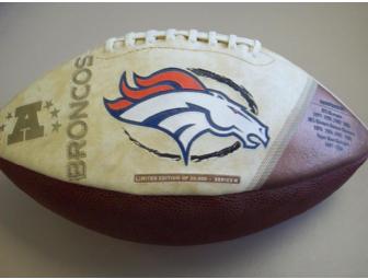Denver Broncos Football signed by Hall of Famer Floyd Little