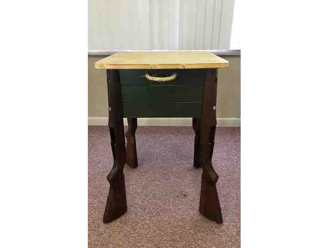 Gun Stock End Table