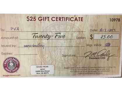 Bagger Dave's $25 Gift Certificate