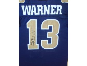 Autographed Kurt Warner Ram's Football Jersey from 2000