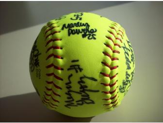 An Official NCAA Championship Softball Autographed by 2009 University of Michigan Softball Team