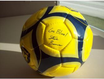 University of Michigan Autographed Soccer Ball by Head Coach, Steve Burns!
