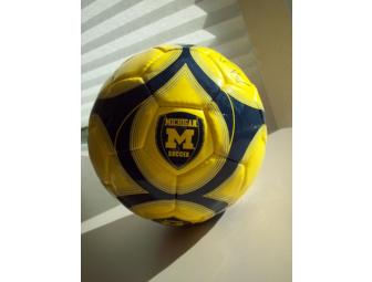 University of Michigan Autographed Soccer Ball by Head Coach, Steve Burns!