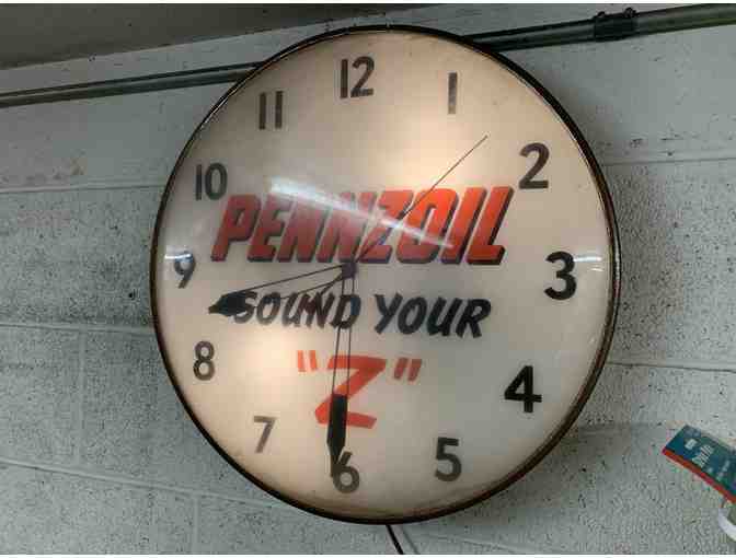 Pennzoil Motor Oil Advertising Clock