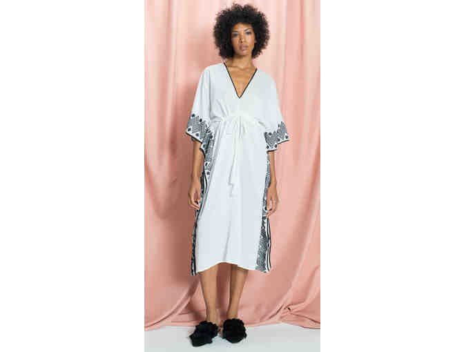 Embroidered Cotton Voile Cover-up