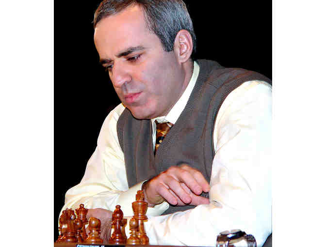 Signed and Dedicated Chessboard from Chess Grandmaster Garry Kasparov