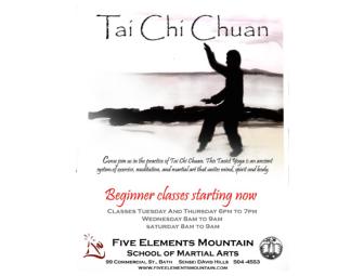 Five Elements Mountain-One Month Training Gift Certificate