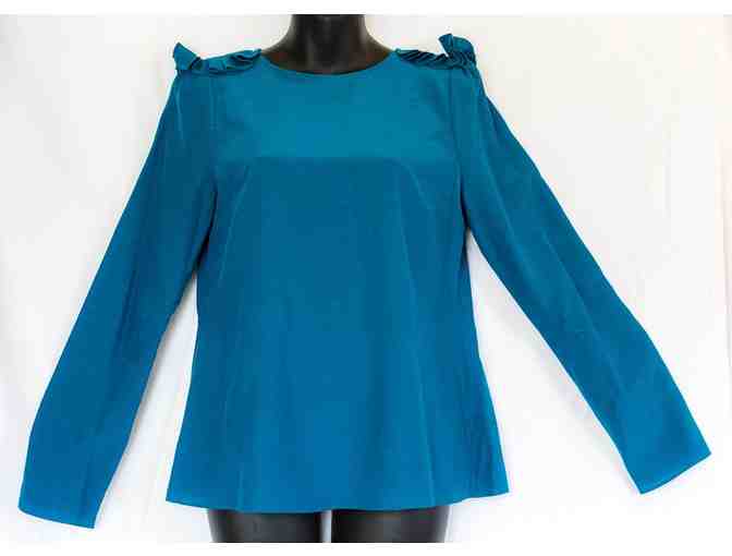 Marc by Marc Jacobs teal blouse - women's size 4