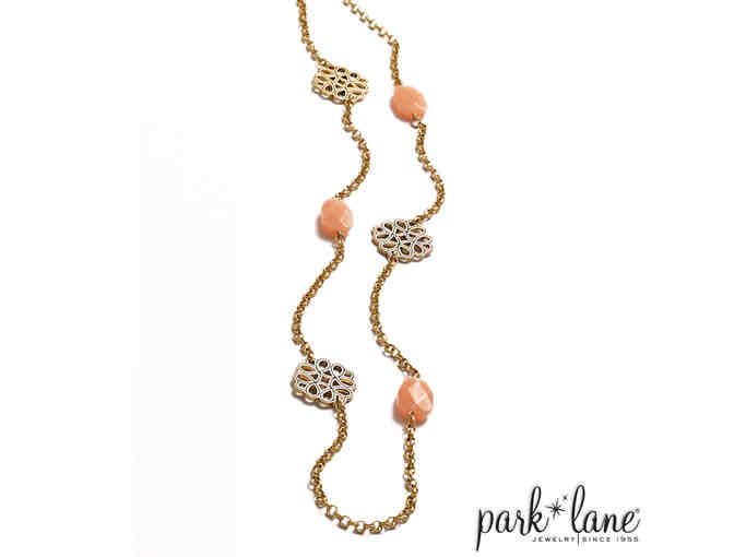 Golden Glow necklace and matching earrings, by Park Lane Jewelry