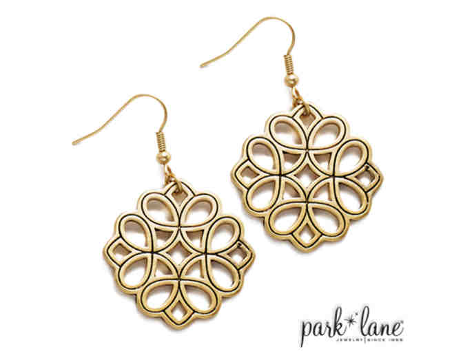 Golden Glow necklace and matching earrings, by Park Lane Jewelry