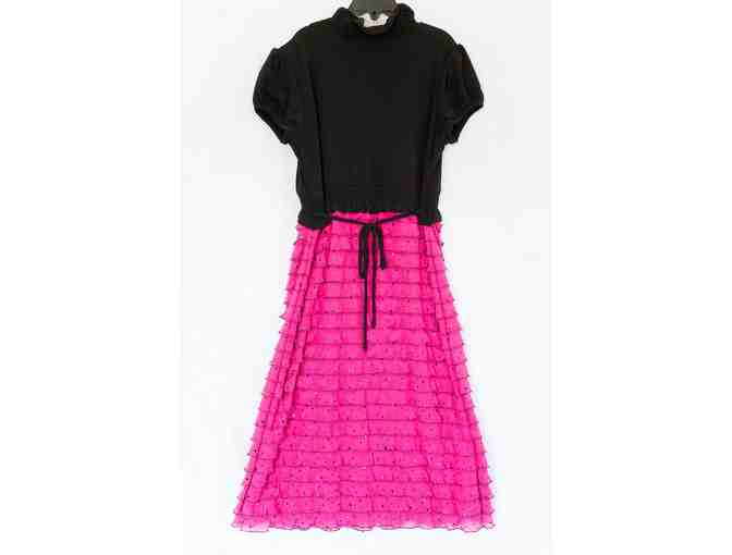 Speechless dress - hot pink with black faux shrug - girls size 16
