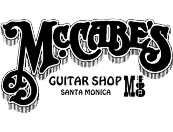 Two Tickets to a show at McCabe's Guitar Shop
