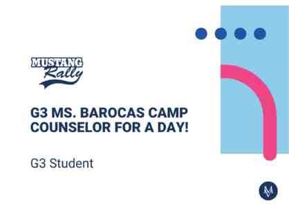 G3 Ms. Barocas Camp Counselor for a day!