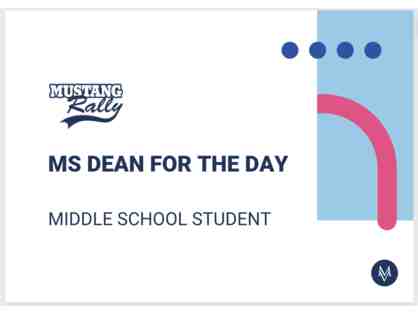 Middle School Dean for the Day