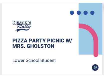 Pizza Party Picnic with Mrs. Gholston