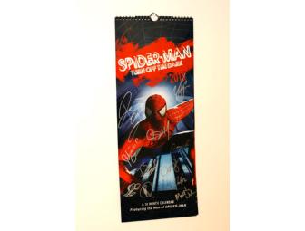 Signed Spiderman Turn Off the Dark 2013-2014 Calendar