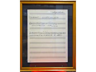 Stephen Sondheim - Framed & Handwritten Musical Phrase from Into The Woods