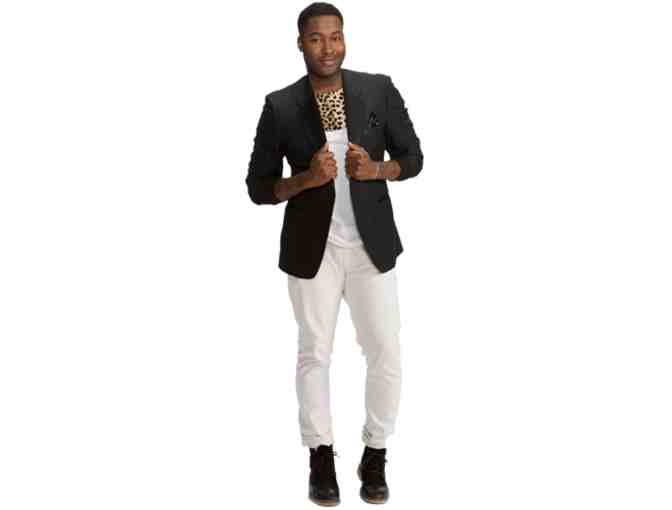 Mychael Knight- Jump Rope Corset Dress with High Collar