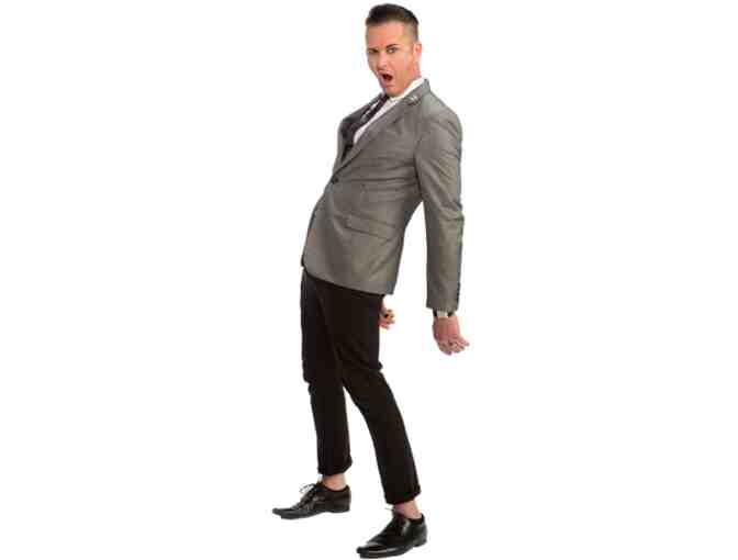 Seth Aaron Henderson- Collaged Armor Cape Sleeve Dress