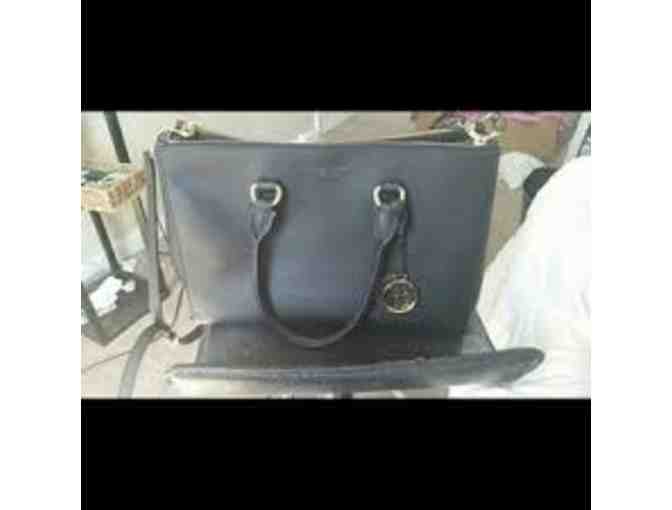 Henri Bendel Grey Metallic Carryall