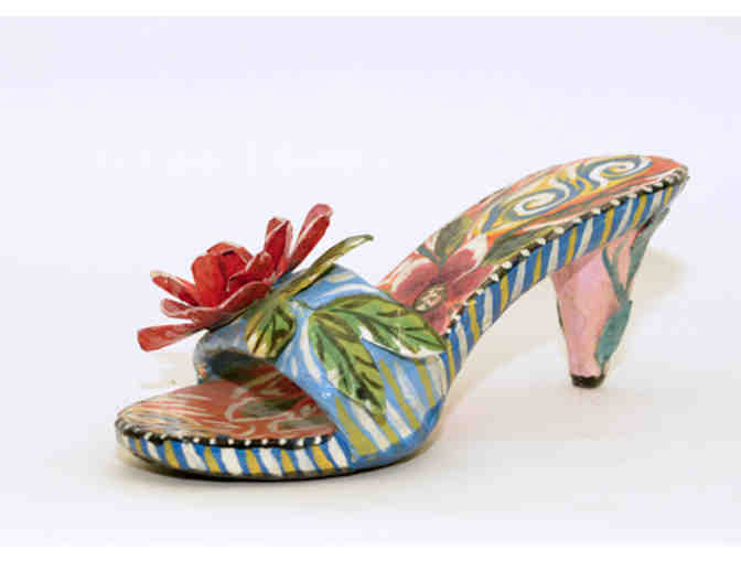 Papier Mache Decorative Shoe: One of a Kind!