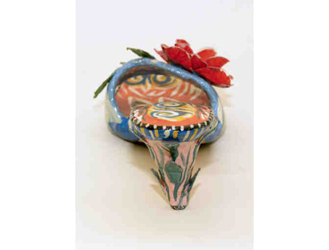 Papier Mache Decorative Shoe: One of a Kind!