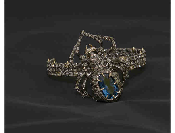 Alexis Bittar Crystal Encrusted Spider Cuff Bracelet