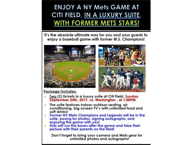 NY Mets Luxurious Suite Experience for (2)!
