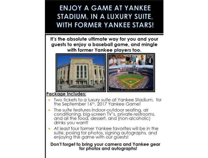 NY Yankees Luxurious Suite Experience for 2