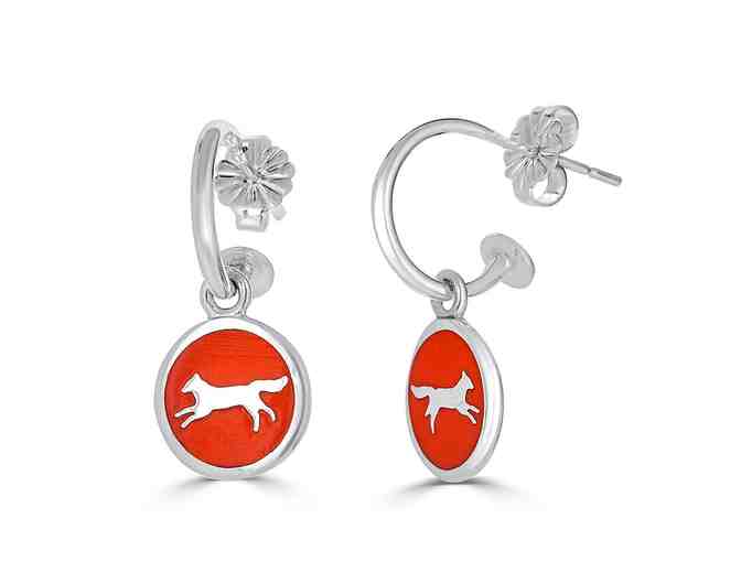 Fox Earrings in Sterling Silver