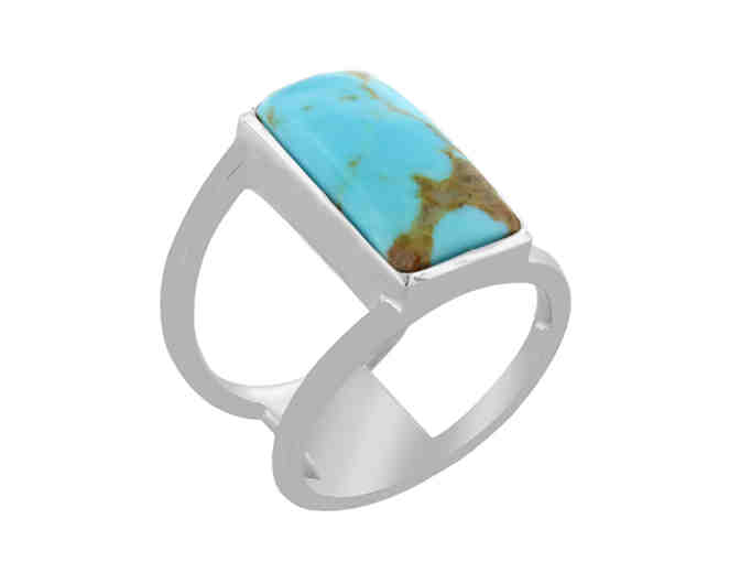 Turquoise Ring in sterling silver