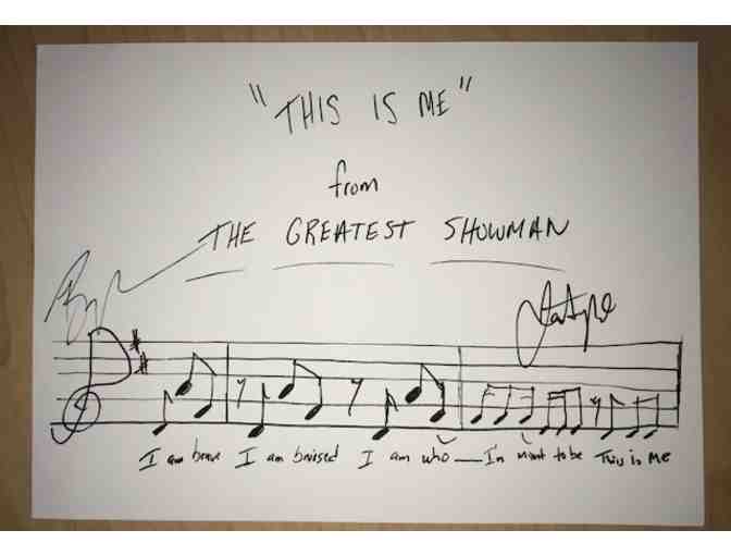 Handwritten Musical Phrase 'This Is Me' by Benj Pasek & Justin Paul