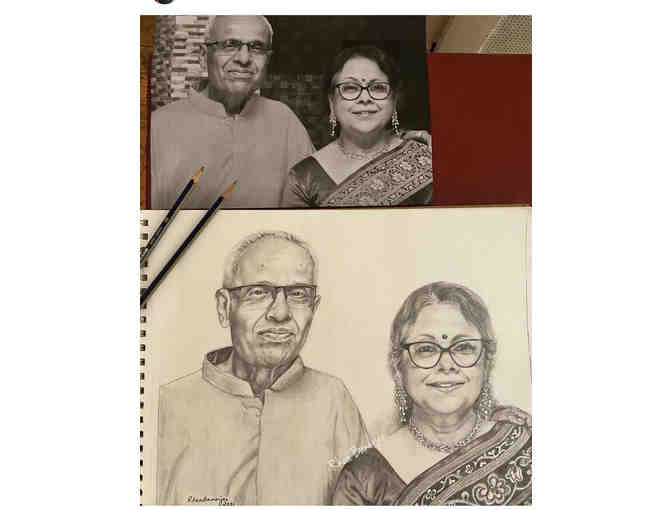 Pencil Portrait - By Rhea Banerjee (MTW Parent) - Artsy Rhealism