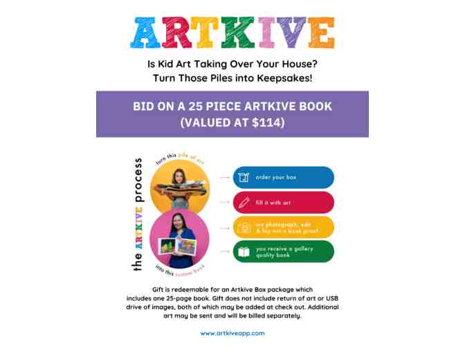 Artkive 25 piece Artkive book (valued at $114!)