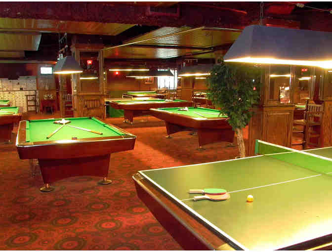 Amsterdam Billiards - TWO (2) Hour Pool Time with Beer and Pizza for 4 Guests