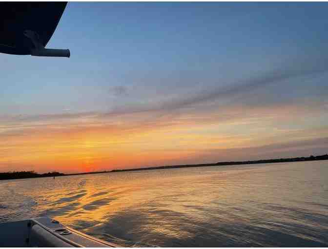 2 hour boat cruise on the Charleston Harbor for six guests!