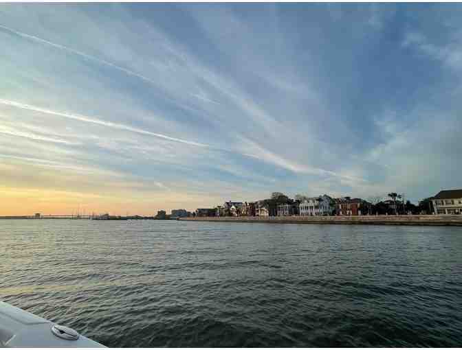 2 hour boat cruise on the Charleston Harbor for six guests!