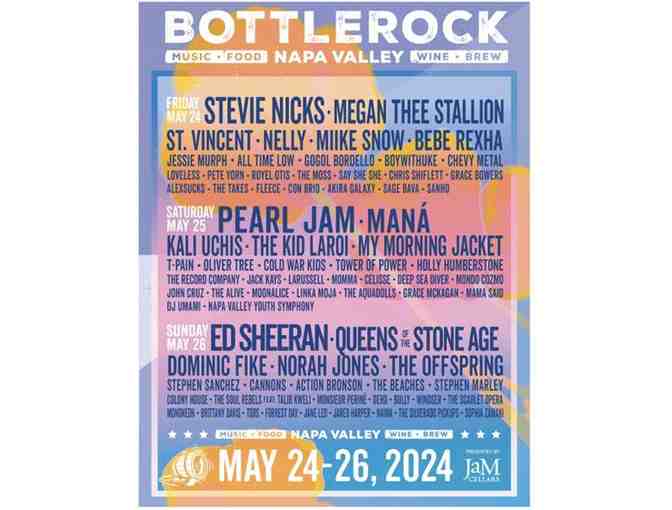 VIP Suite @ BottleRock in Napa Valley on Fri. May 24 - Stevie Nicks, Megan Thee Stallion, and more!