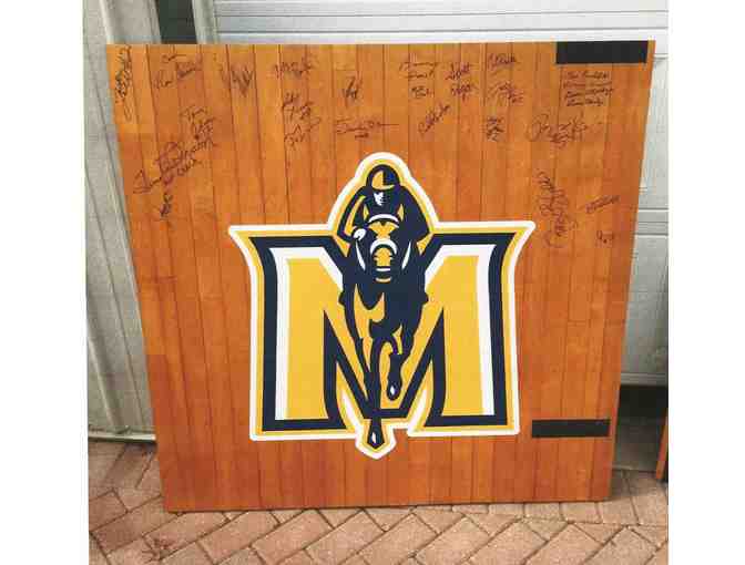 4 ft x 4 ft Autographed Piece of Historic Racer Arena Basketball Court