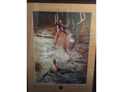Framed Ducks Unlimited Print by Christopher Walden With Seal