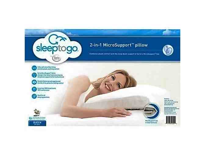 Two (2) Serta Sleep to Go  Pillows with Toy Sleep Sheep