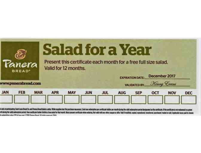 Free Full Size Salad for a Year at any USA Panera Bread
