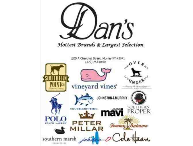 Two (2) $25 Gift Cards for Dan's in Murray, KY