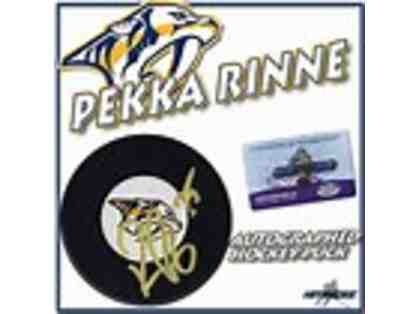 Pekka Rinne Autographed Hockey Puck