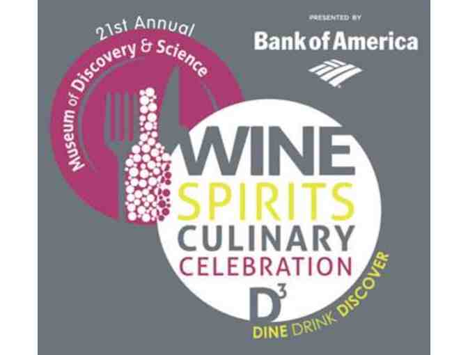 Platinum Tickets for 2 to the 21st Annual Wine Spirits & Culinary Celebration