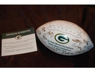Green Bay Packer - Championship football with signatures from entire 2011 Team & Coaches