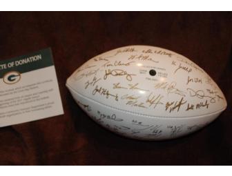 Green Bay Packer - Championship football with signatures from entire 2011 Team & Coaches